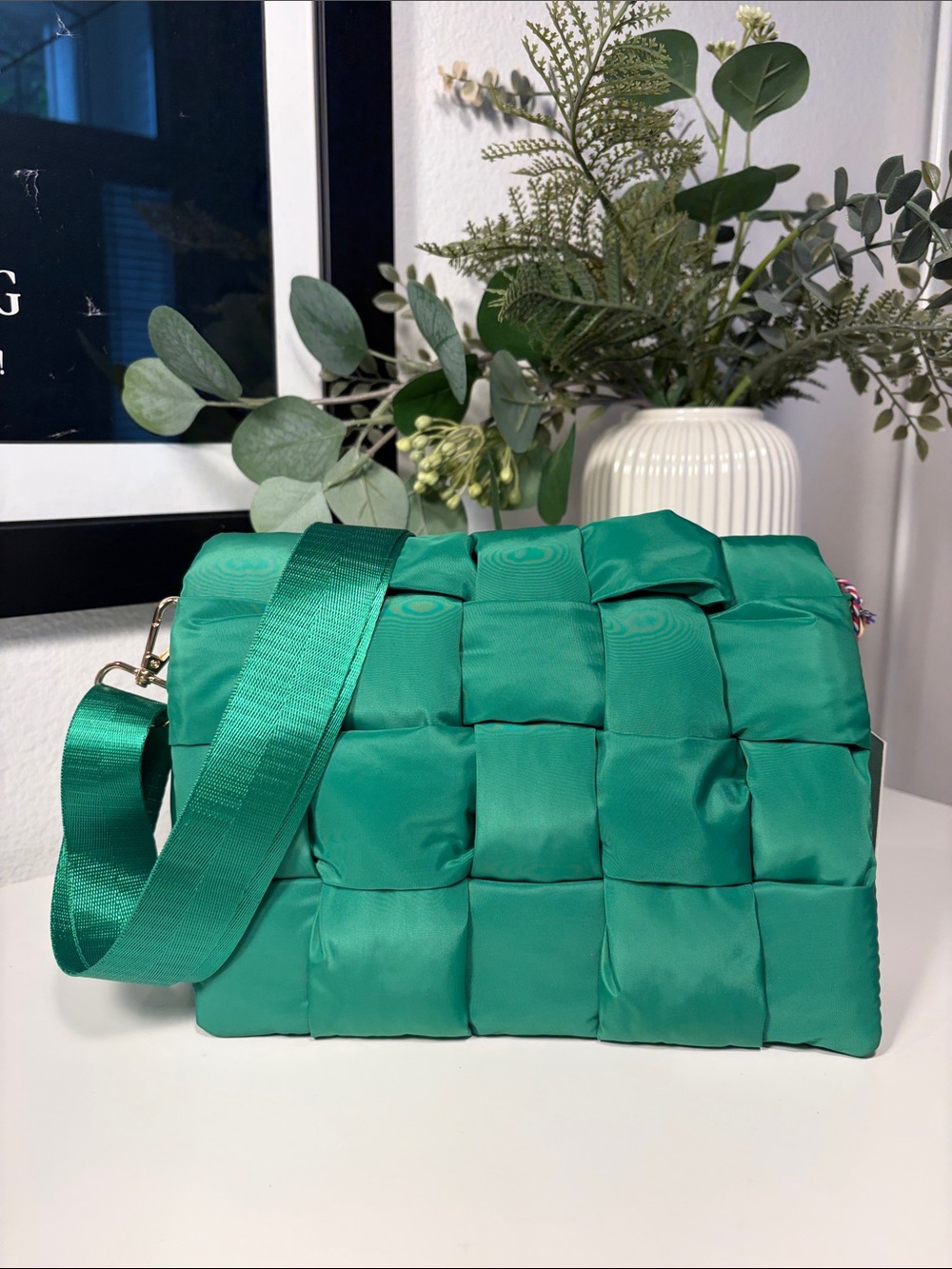 NWT Urban Expressions Rhodes Crossbody Nylon Weave Bag